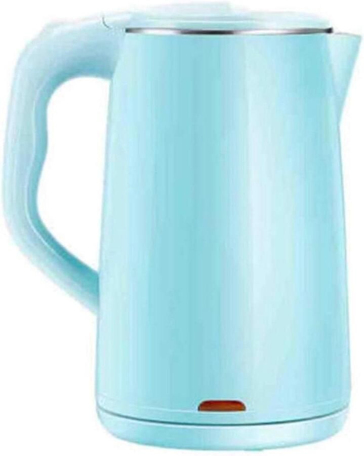 Elektrische Waterkoker Snelkoker Warm Water Dranken Bereiden Dubbele Wand 1.8 Liter Blauw