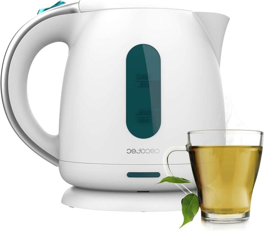 Elektrische Waterkoker Snelkoker Warm Water Drankjes Bereiden BPA-vrij Materiaal 1 Liter Inhoud Wit
