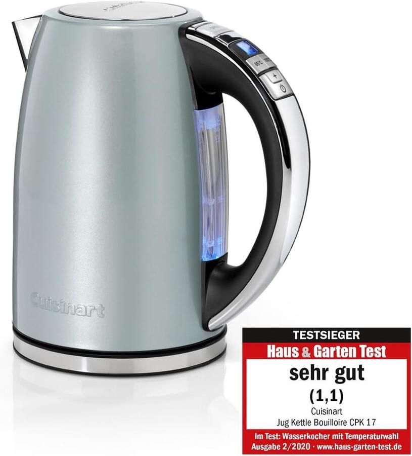 Elektrische Waterkoker Snelkoker Warm Water Thee Koffie Zetten Verschillende Temperaturen 1.7 Liter Inhoud Pistache Groen