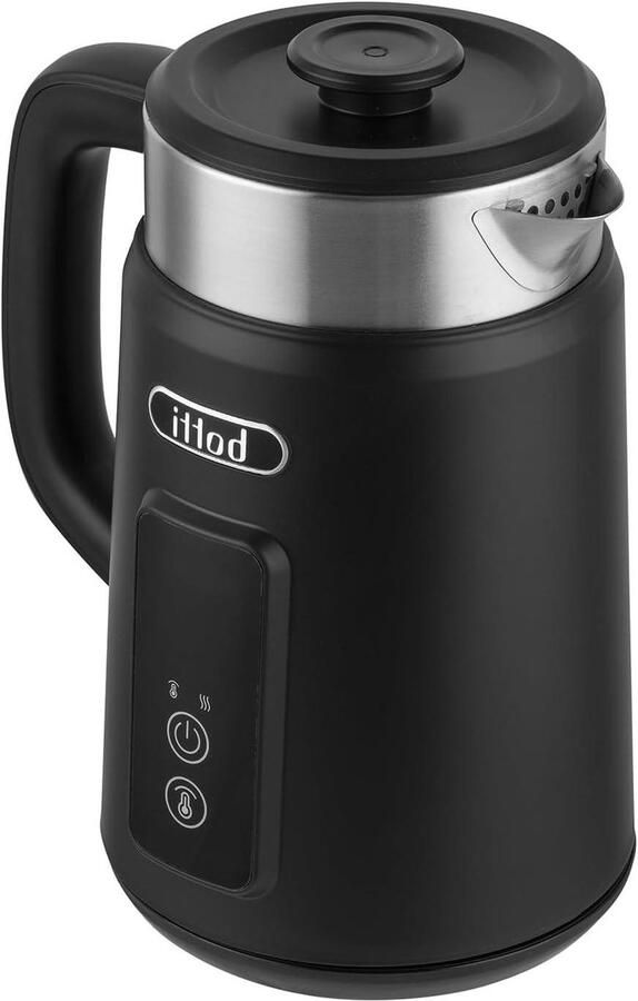 Elektrische Waterkoker Snelkoker Warme Dranken Maken LED Temperatuur Display 1.5 Liter Zwart