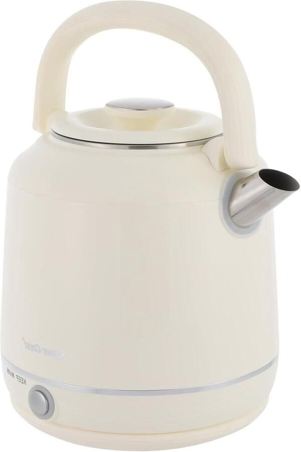 Elektrische Waterkoker Snelkoker Warmhouder Koffie en Thee Snelkoken Warmhouden 25 Liter Beige