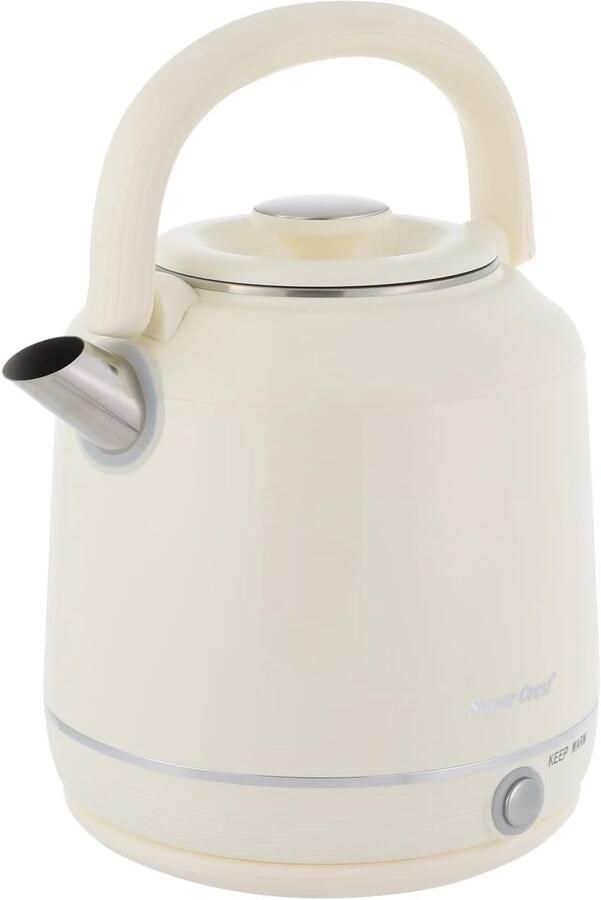 Elektrische waterkoker Snelkoker Warmhoudfunctie Koffie Thee Droogkookbeveiliging 25 Liter Beige