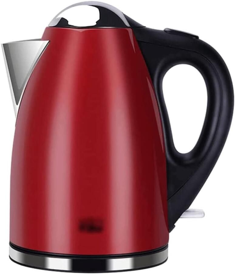 Elektrische Waterkoker Snelkoker Warmwater Koffie Thee Maken Roestvrij Staal 1.7 Liter Capaciteit Rood