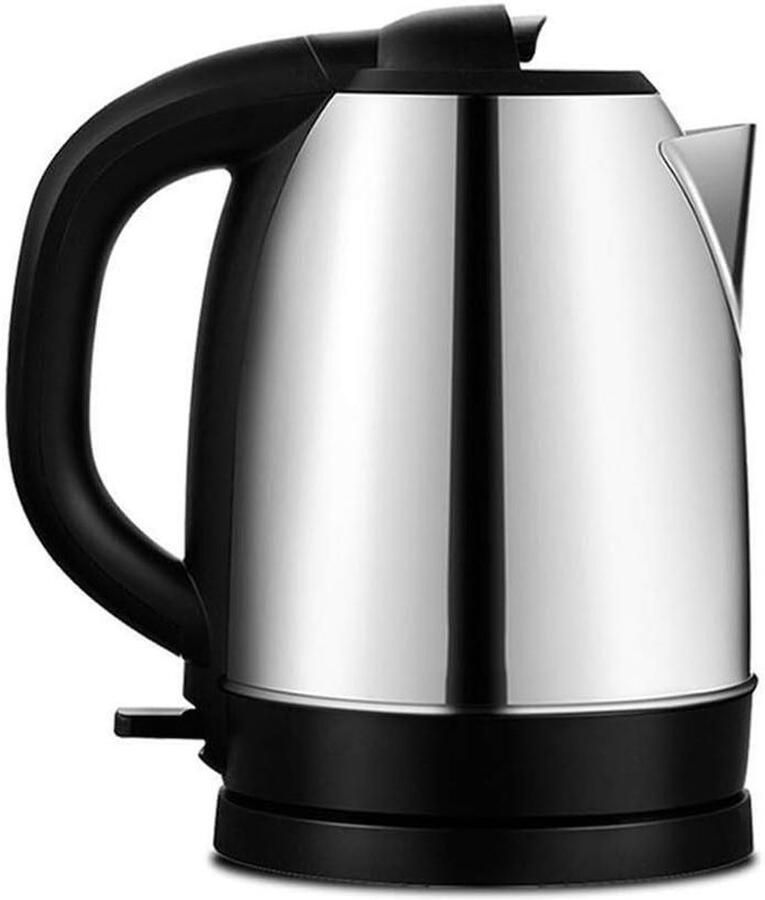 Elektrische Waterkoker Snelkook Waterkoker Snel Water Koken Dubbelwandige Isolatie 1.7 Liter Zwart