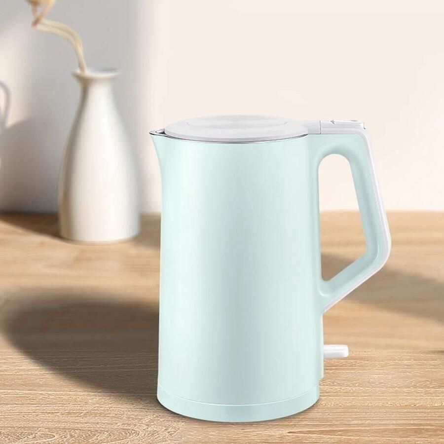 Elektrische Waterkoker Snelkook Waterkoker Warme Dranken Maken Automatische Uitschakeling 1.7 Liter Zilverkleurig