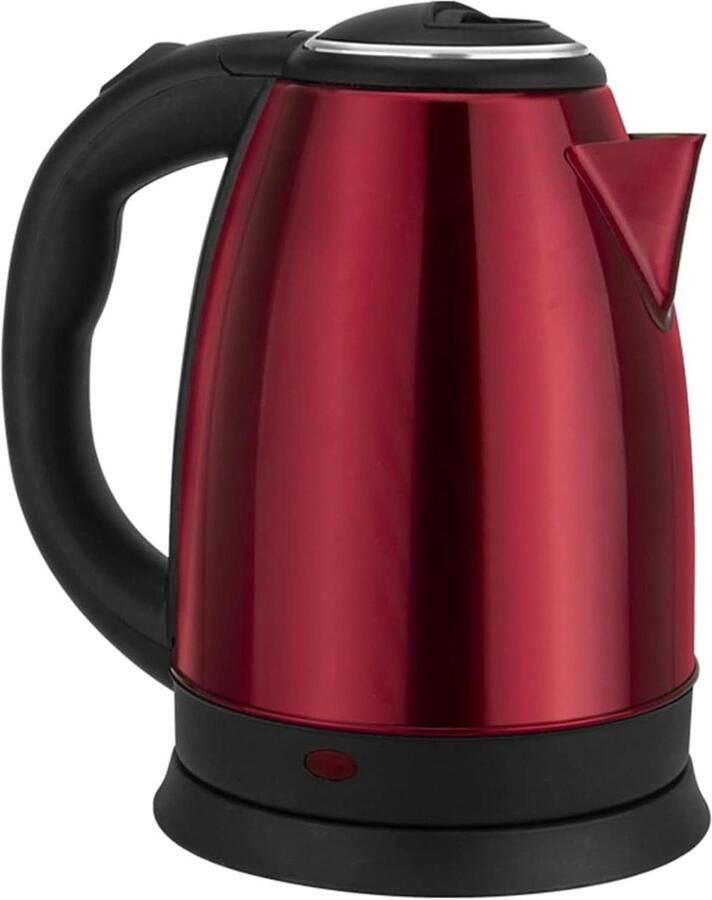 Elektrische Waterkoker Snelkookketel Roestvrij Staal Snel Water Koken Automatische Uitschakelbeveiliging 2 Liter Rood