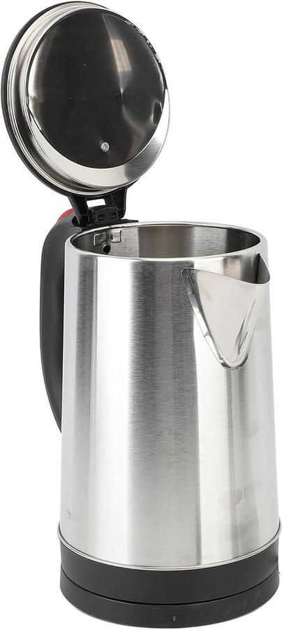 Elektrische Waterkoker Snelkookpan Water Koffie en Thee Zetten Droogbrandbeveiliging 2.5 Liter Zilver