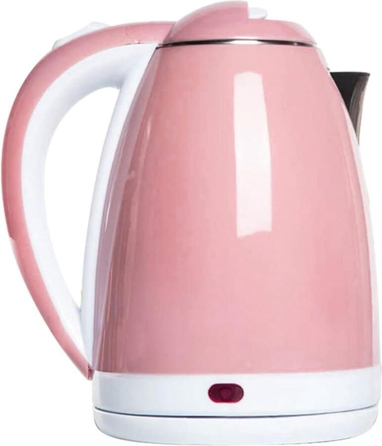 Elektrische Waterkoker Snelkookpan Water Koken van Water Drie Geïsoleerde Lagen 2 Liter Roze