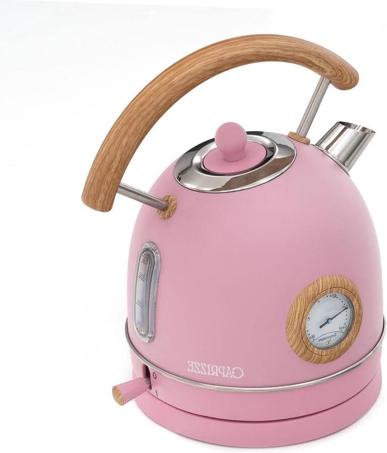 Elektrische Waterkoker Snelle Kettle Thee Zetten Geïntegreerde Thermometer 18 Liter Mat Roze