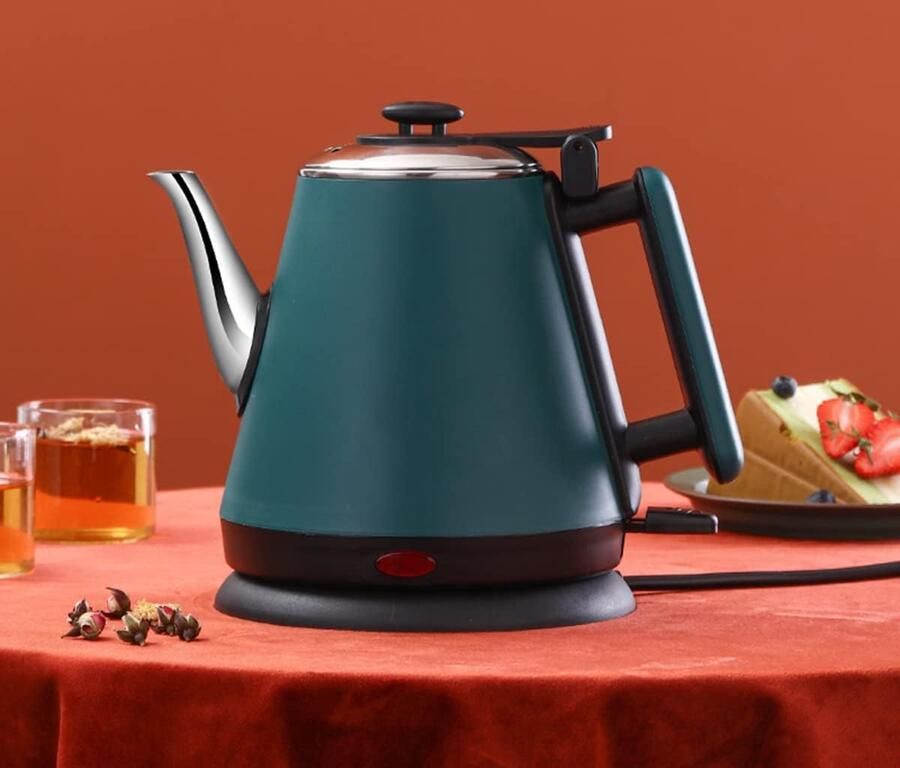 Elektrische Waterkoker Snelle Koker Snel Water Koken Dubbele Isolatie 1200W Zwart