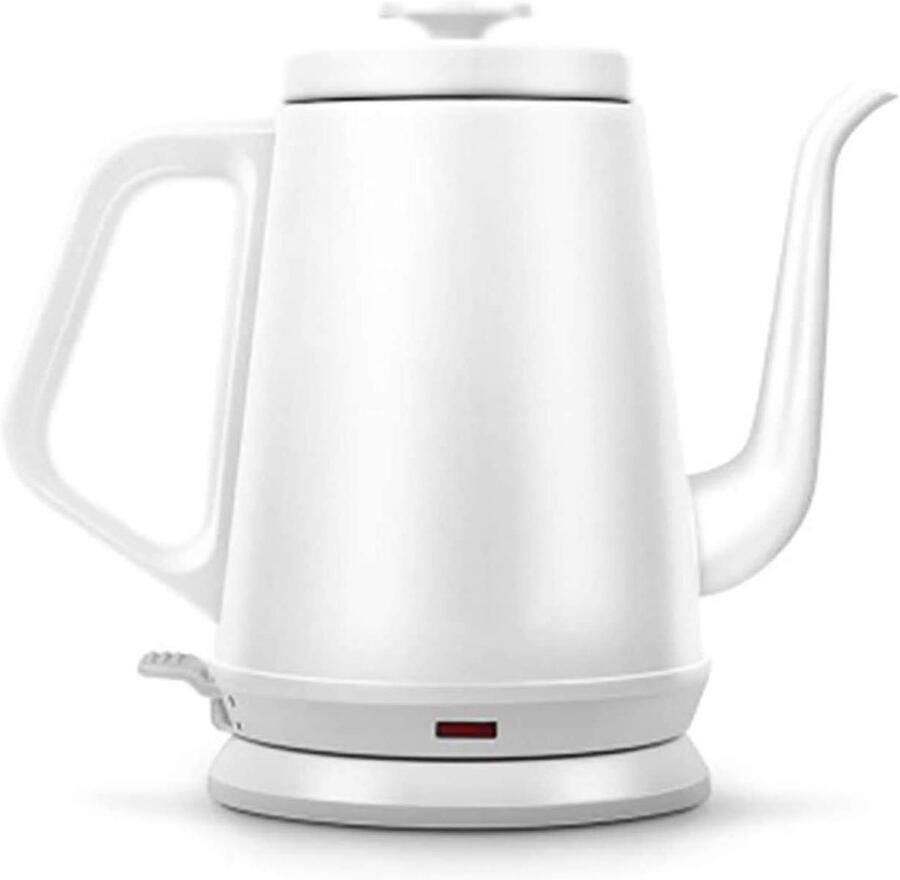 Elektrische Waterkoker Stille Ketel Snel Water Koken Automatische Uitschakeling 1 Liter Wit