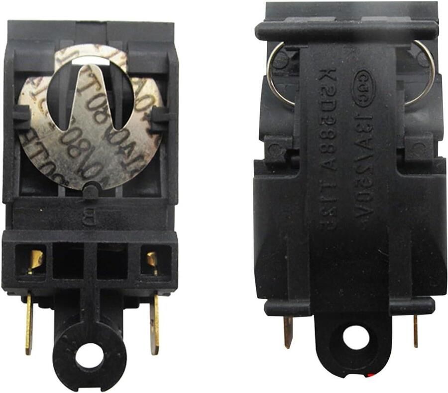 Waterkoker Stoomknop Temperatuurknop Vervanging Veilig Koken Realtime Temperatuurcontrole 5 x 2 x 1 cm Zwart