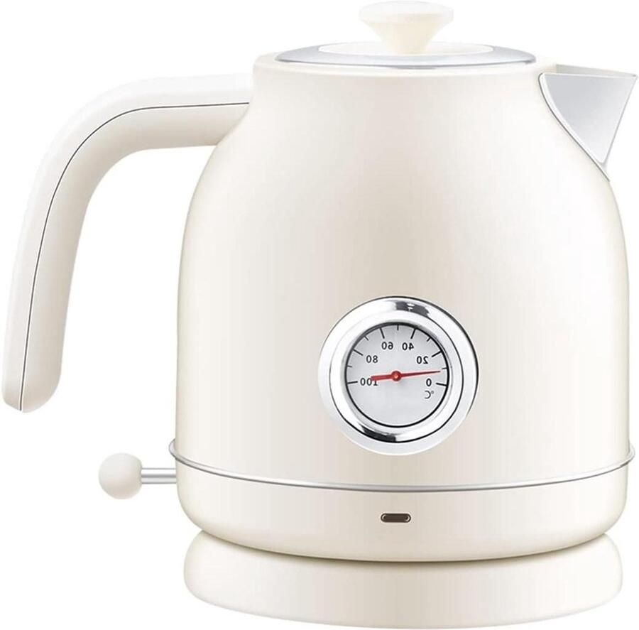 Elektrische Waterkoker Temperatuurregeling Kettel Koffie Thee 2 Uur Warmhoudfunctie 17 Liter Beige
