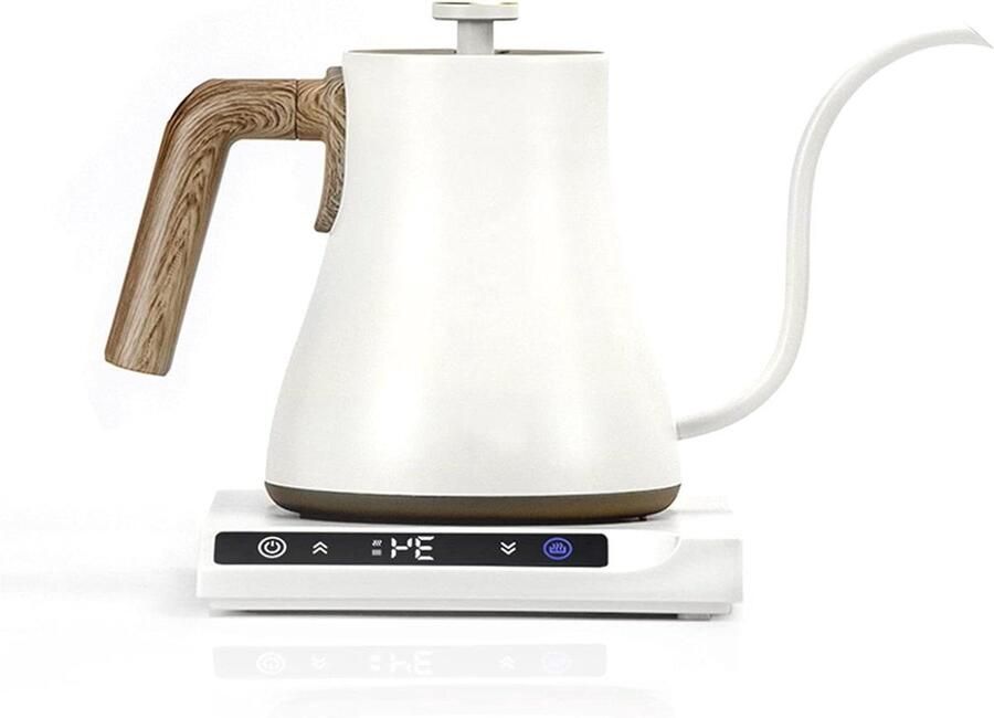 Elektrische Waterkoker Temperatuurregeling Waterkoker Thee en Koffie Zetten Geheugenfunctie Warmhouden 600 ML Rood