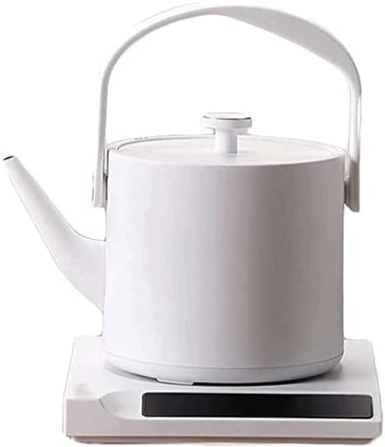 Elektrische Waterkoker Thee Boiler Snel Water Koken Touch LED Display 0.6L Wit