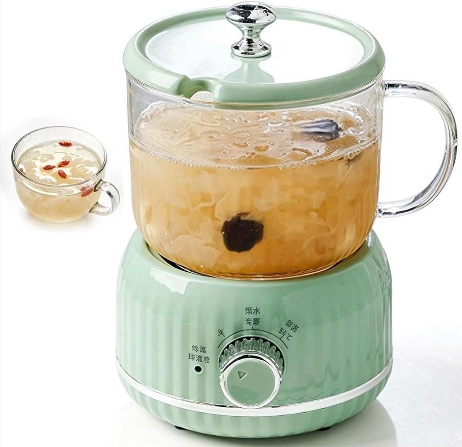 Elektrische Waterkoker Thee Ketel Gezond Drinken 72 Uur Warmhouden 1.3L Capaciteit Glas