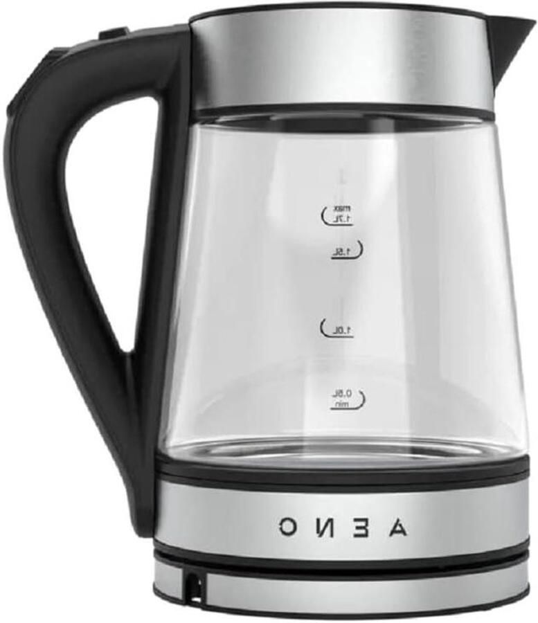 Elektrische Waterkoker Thee Ketel Snel Water Koken Exacte Temperatuur 1.7 Liter Zwart