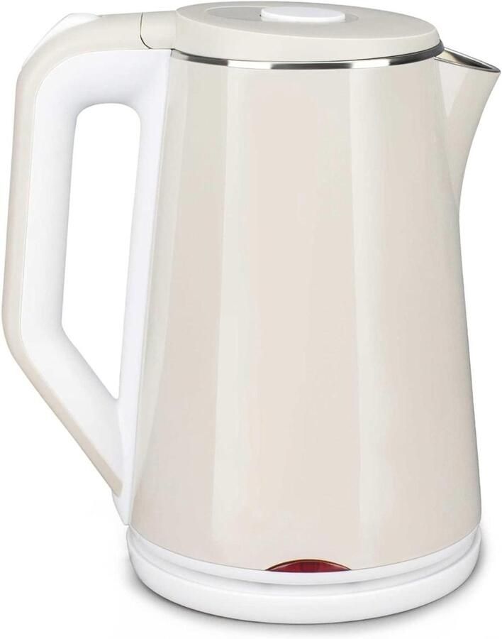 Elektrische Waterkoker Thee Ketel Snel Water Koken Roestvrij Staal 1.8 Liter Zilver