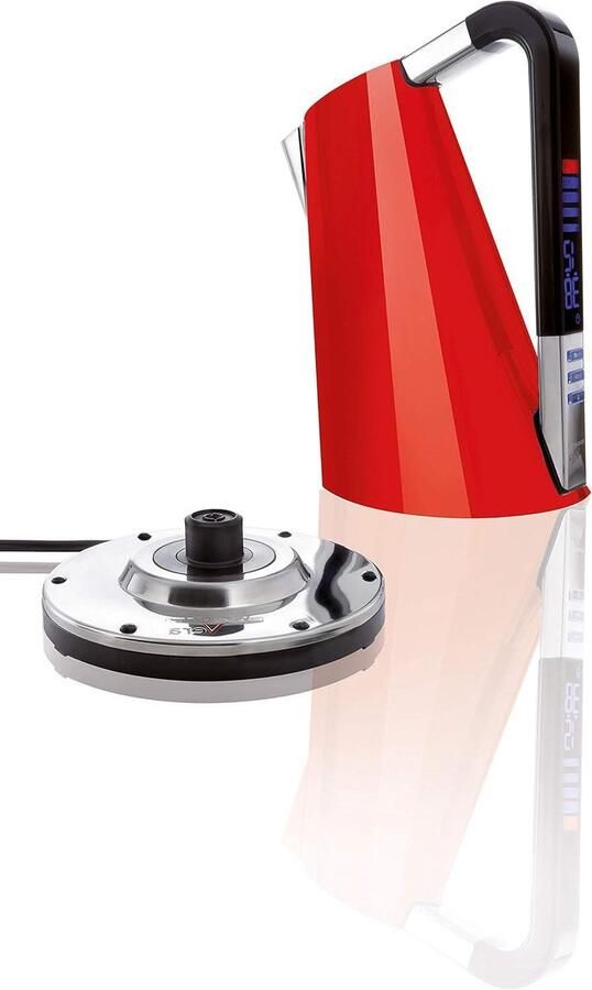 Elektrische Waterkoker Thee Ketel Snel Water Koken Stijlvol Kegelvormig Design H30cm x B22cm x D18cm Rood