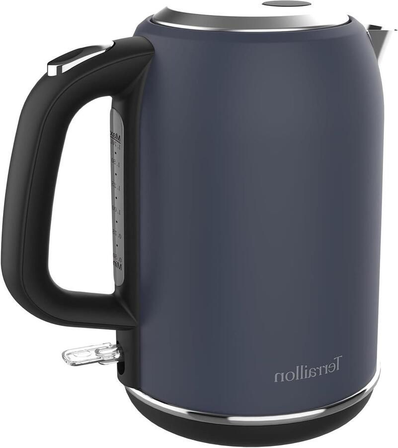 Elektrische Waterkoker Thee Ketel Snel Water Koken Verlichte Aan Uit Knop 17 Liter Nachtblauw