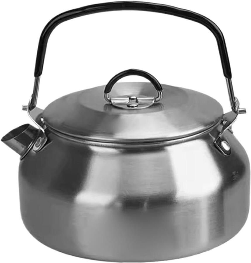 Elektrische Waterkoker Theeketel Verwarmer Warme Dranken Maken Opvouwbare Structuur 08 Liter Zilver
