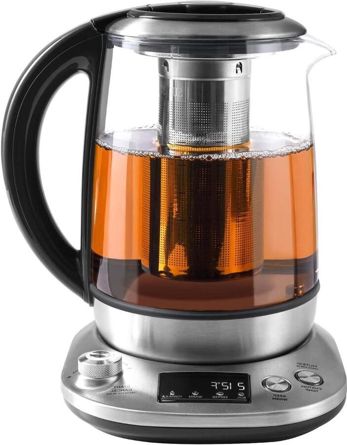 Elektrische Waterkoker Theeketel Waterkoker Thee Zetten Koffie 9 Zetprogramma's 17 Liter Roestvrij Staal