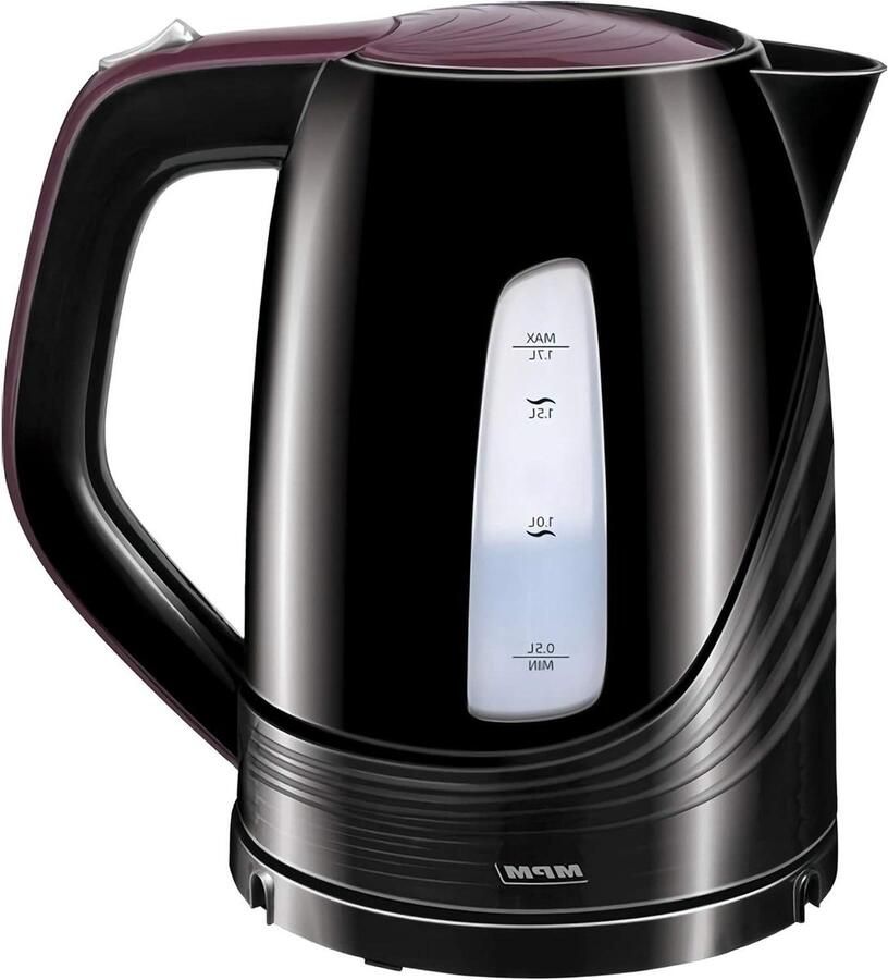 Elektrische Waterkoker Theepot Draadloos Snel Warme Dranken BPA-Vrij Polymeer 17 Liter Zwart