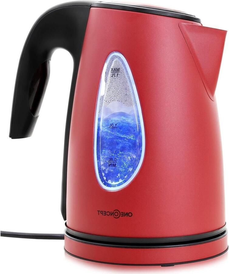 Elektrische Waterkoker Theepot Draadloos Snel Water Koken Cool Touch Design 17 Liter Capaciteit Rood