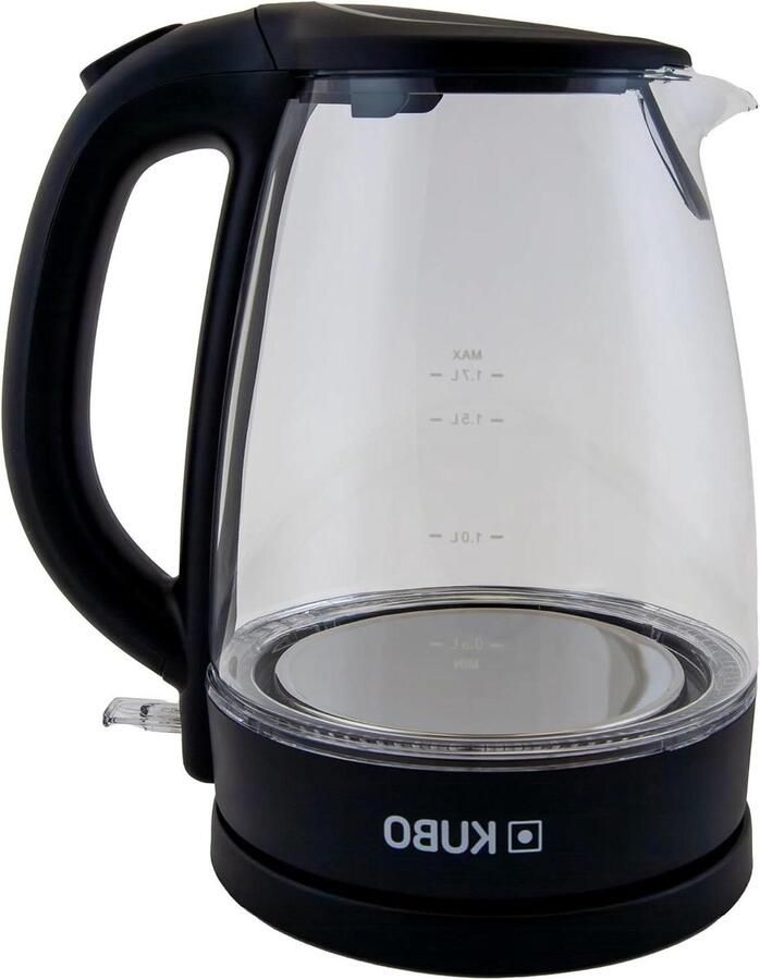 Elektrische Waterkoker Theepot Glas Snel Water Koken Antikalkfilter Waterniveau 17 Liter Zwart