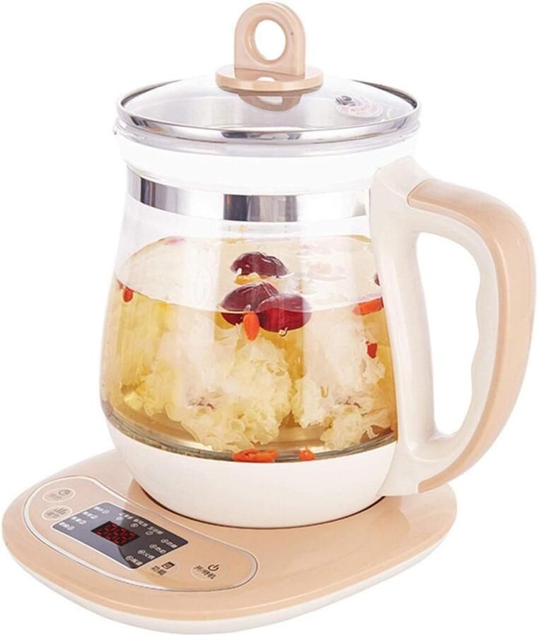 Elektrische Waterkoker Theepot Glazen Pot Thee Zetten Temperatuurregeling 1.0 Liter Transparant
