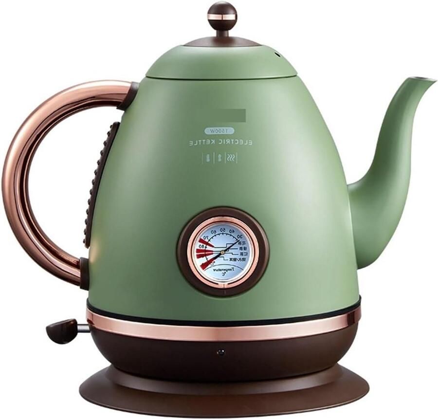 Elektrische Waterkoker Theepot Koffiezetter Water Verwarmen Precise Temperatuurregeling 1.5 Liter Groen
