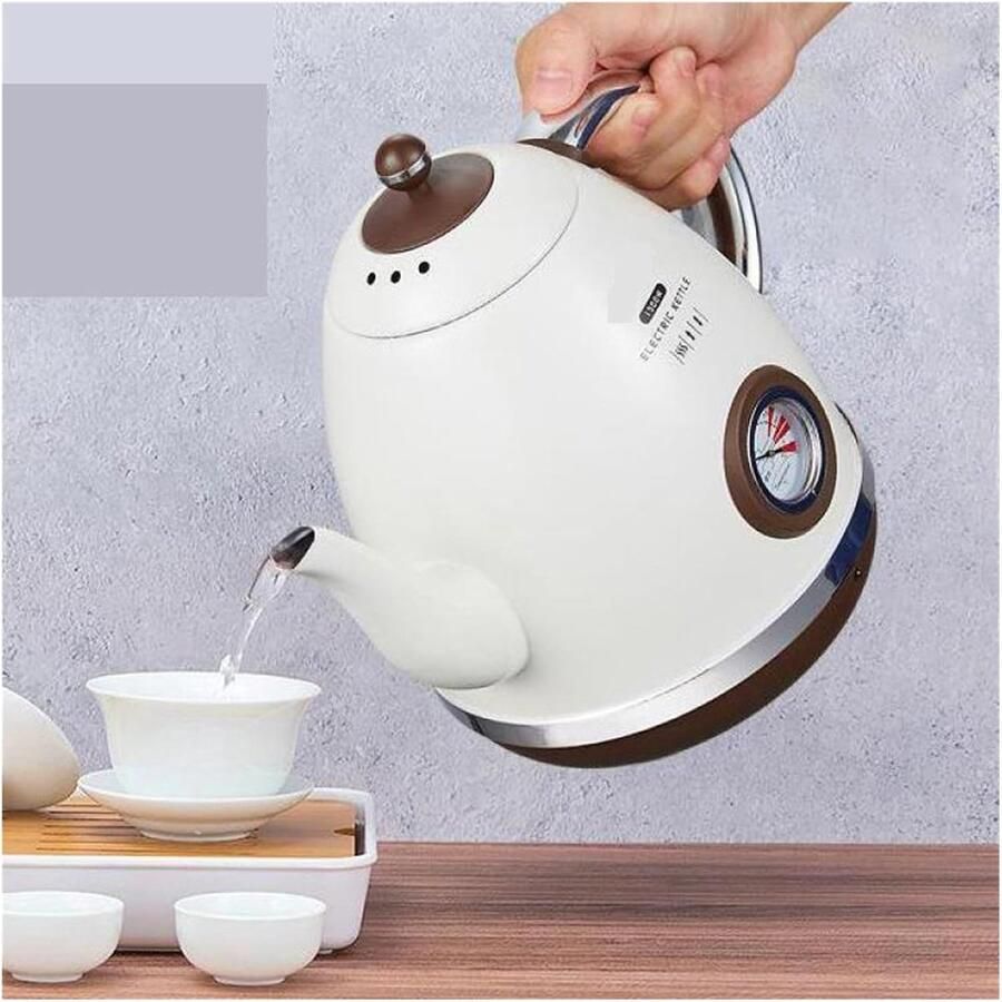 Elektrische Waterkoker Theepot Koken Snel Water Verwarmen Precieze Temperatuurregeling 1.5 Liter Groen