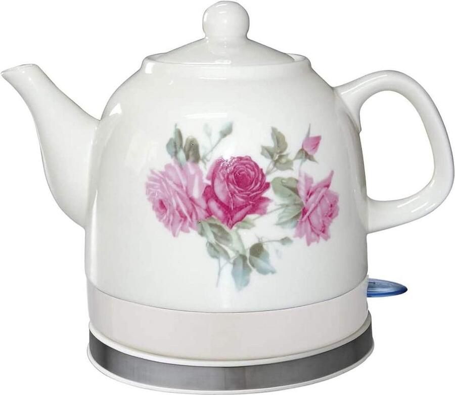 Elektrische Waterkoker Theepot Kruik Snel Water Koken Temperatuurregeling 1.2 Liter Wit