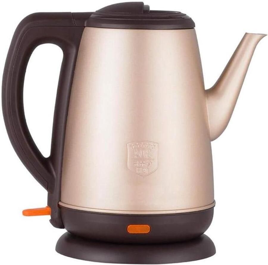 Elektrische Waterkoker Theepot RVS Snel Water Koken Automatische Uitschakeling 1.8 Liter Geel