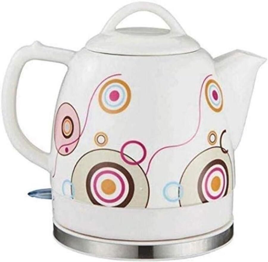 Elektrische Waterkoker Theepot Samovar Snel Water Koken Keramisch Warmtebehoud 1200 ml Wit