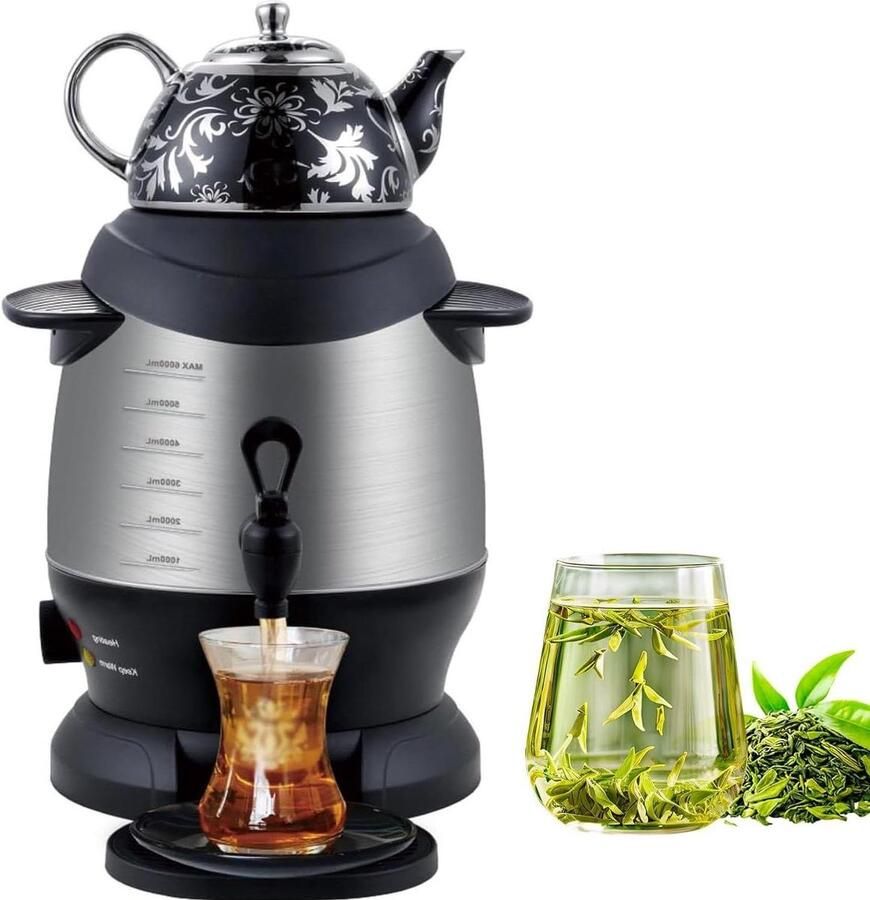 Elektrische Waterkoker Theepot Samovar Thee Zetten Automatische Uitschakeling 5 Liter Capaciteit Roestvrij Staal