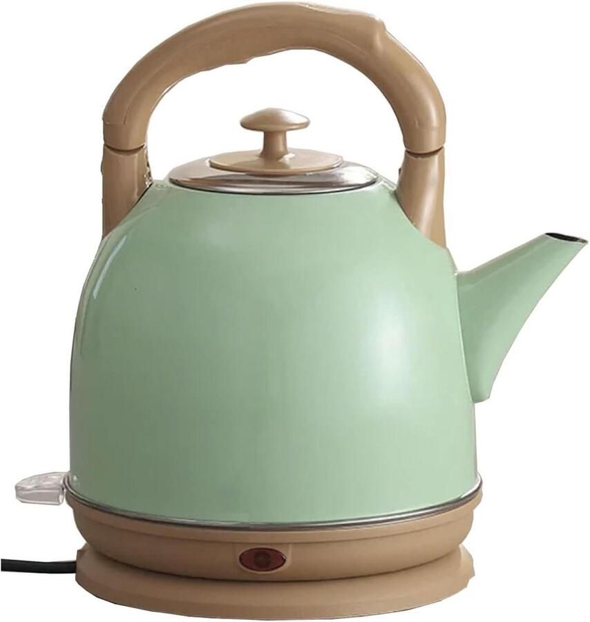 Elektrische Waterkoker Theepot Snel Water Koken Roestvrij Staal Binnenkant 5 Liter Groen
