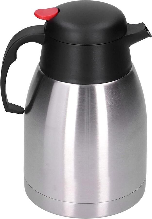 Elektrische Waterkoker Thermoskan Kookt Pot Warme Dranken Maken Dubbelwandige Isolatie 1.5L Zilver