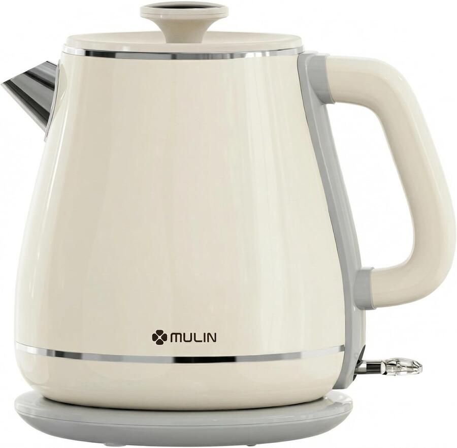Elektrische Waterkoker Vintage Stijl 1.8L 2200W Snel Koken Draadloos