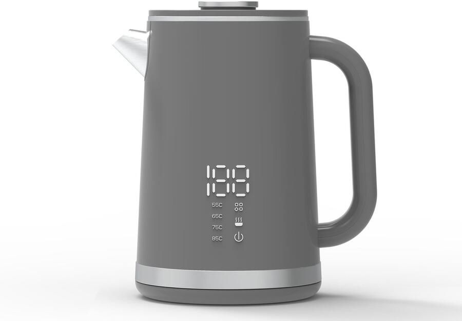 Elektrische waterkoker voor thuisgebruik constante temperatuur met digitale weergave 304 roestvrij staal geïntegreerde elektrische waterkoker 1 6L grote capaciteit 1500W stijl 5