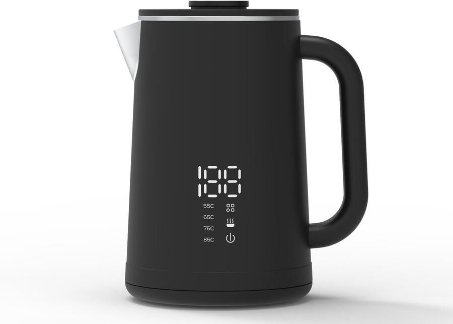 Elektrische waterkoker voor thuisgebruik constante temperatuur met digitale weergave 304 roestvrij staal geïntegreerde elektrische waterkoker 1 6L grote capaciteit 1500W stijl 3