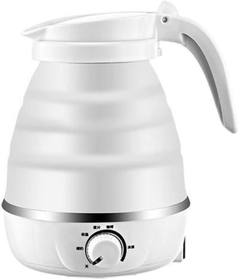 Waterkoker met temperatuurregeling Vouwbare reis waterkoker Warme dranken maken Automatische uitschakeling 600 ml capaciteit Roze