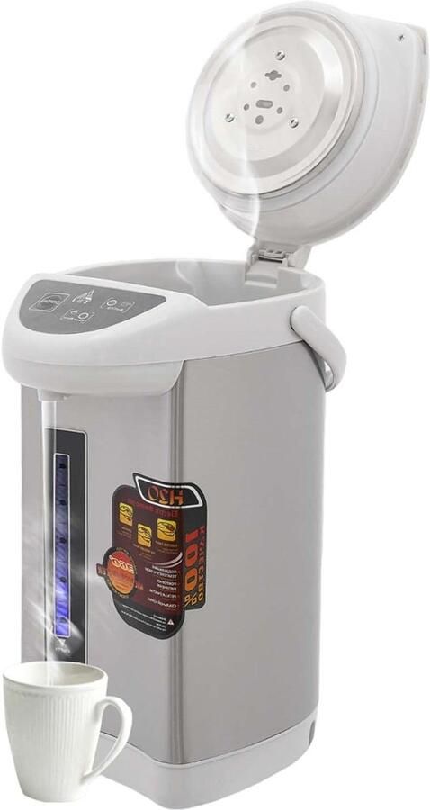 Elektrische Waterkoker Warmhoud Dispenser Snel Heet Water Constante Temperatuur 4 Liter Inhoud Grijs