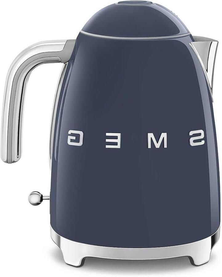 Elektrische waterkoker Waterketel Kettle Snel water koken Roestvrijstalen behuizing 17 liter Marineblauw