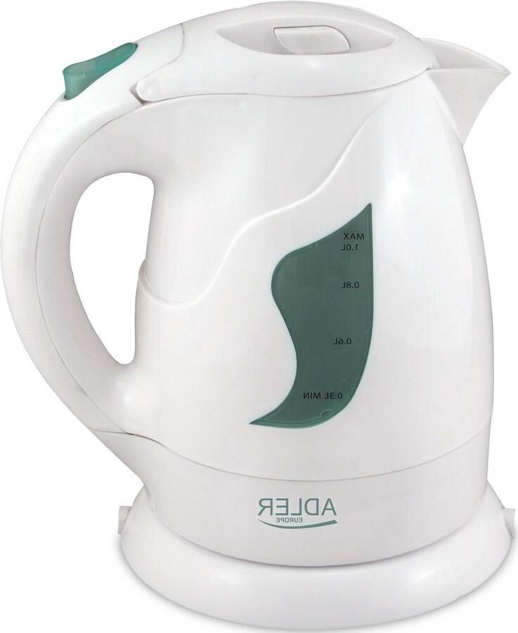 Elektrische Waterkoker Waterketel Snel Water Koken Automatische Uitschakeling 1 Liter Wit