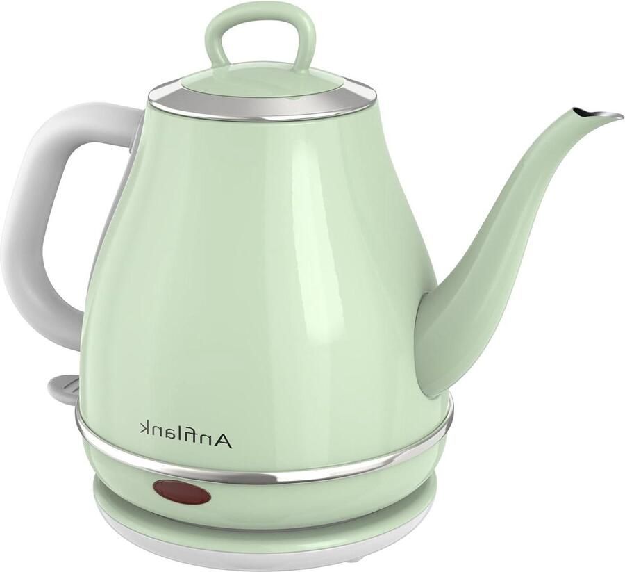 Elektrische waterkoker Zwanenhals ketel Koffie en thee Precisie schenktuit 1 Liter Groen