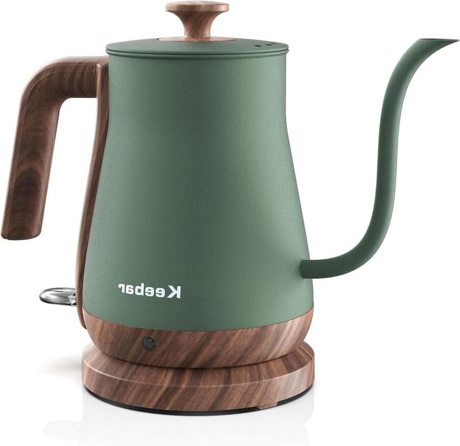 Elektrische waterkoker Zwanenhals ketel Koffie thee zetten Automatische uitschakeling 08 liter Matcha groen