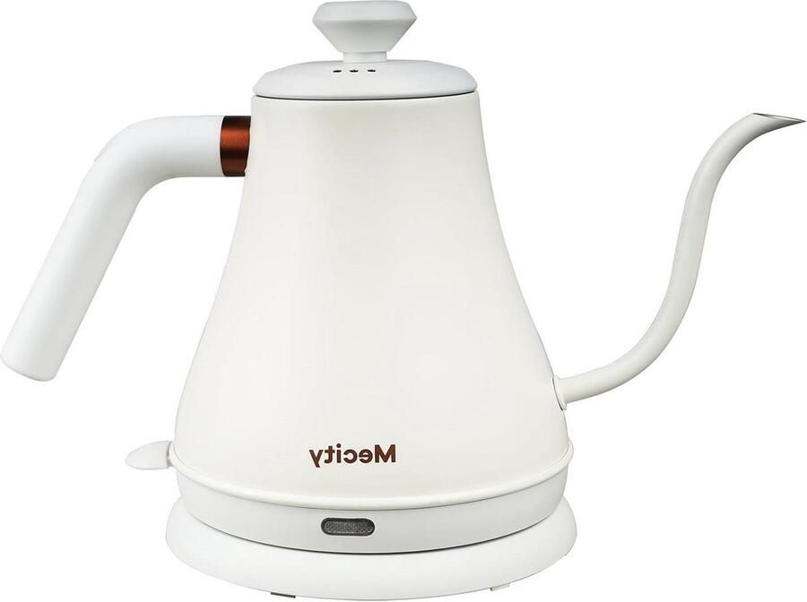 Elektrische waterkoker Zwanenhals ketel Koffie zetten Nauwkeurig schenken 1000 Watt Melkwit