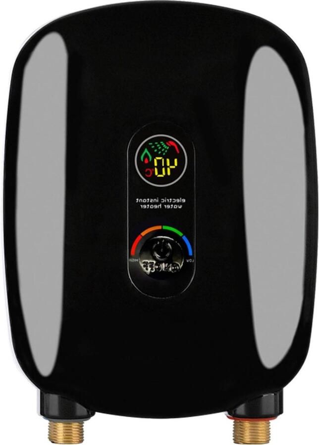 Elektrische Waterverwarmer Directe Boiler Snel Warm Water Roestvrijstalen Binnenketel 6.5 KW Zwart