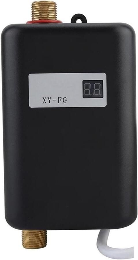 Elektrische Waterverwarmer Doorstromer Boiler Direct Warm Water 3 Seconden Opwarmen 20 x 10.5 cm Nero